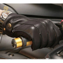 Top quality cashmere lined men's deerskin driving leather gloves